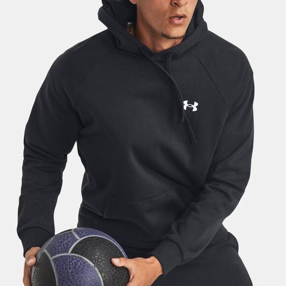 Under Armour Black Pullover Hoodie Size Large - Picture 1 of 7